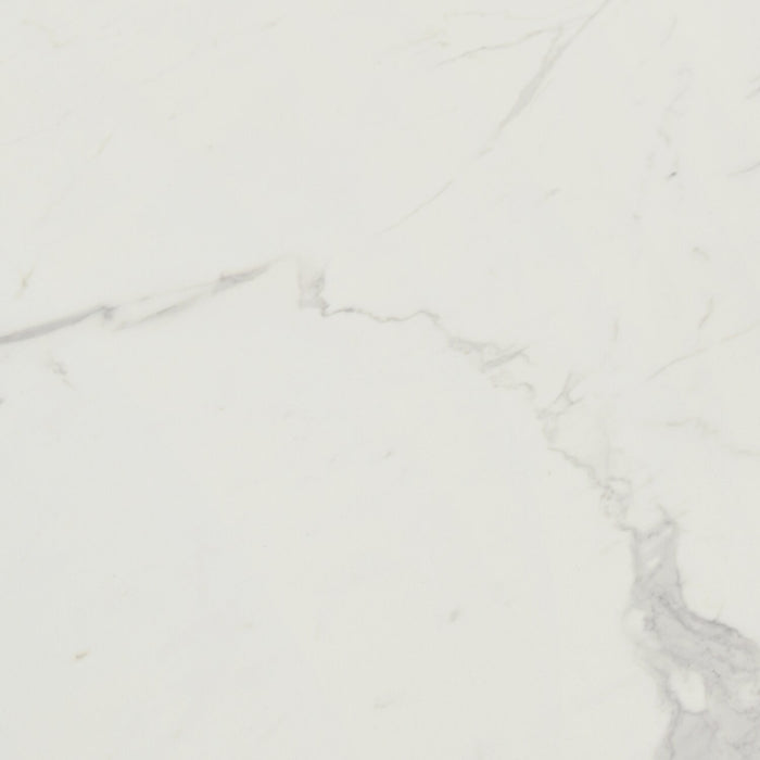 Verona Dining Table with Culture Marbled Top, Trestle Base, 70\"W - White