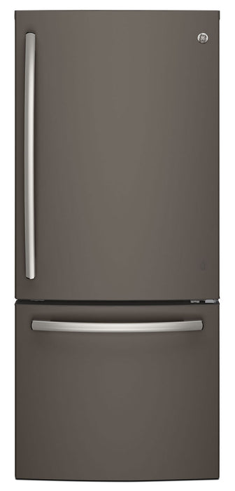GE 30\" 20.9 Cu. Ft. Bottom-Mount Refrigerator - Slate - GDE21DMKES