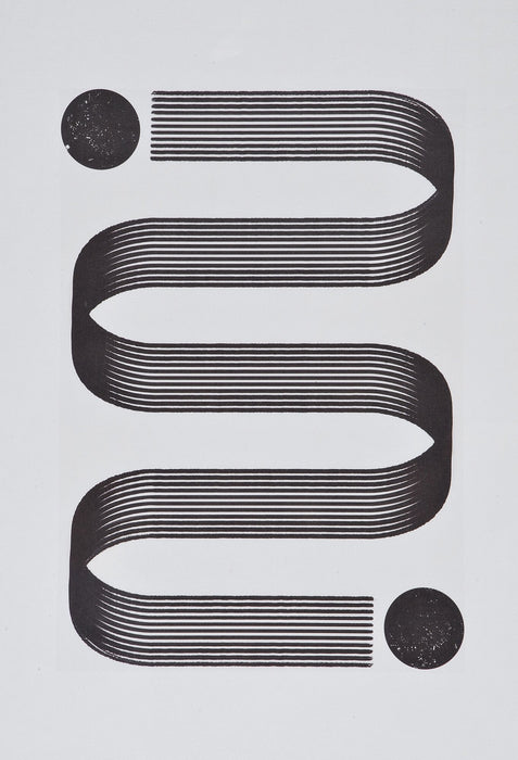 Framed Serpentine Print I - 24” x 36”