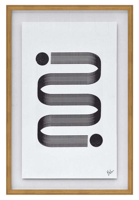 Framed Serpentine Print I - 24” x 36”