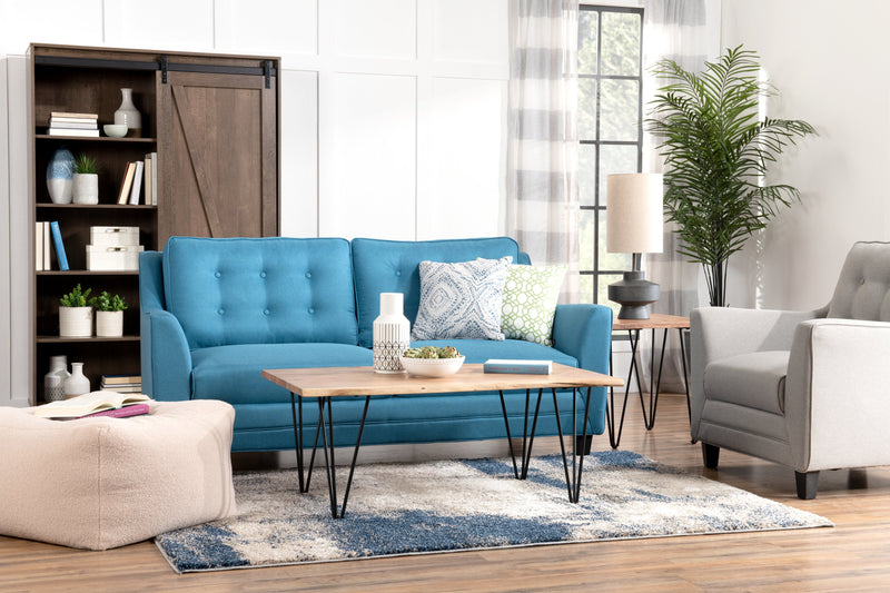 Warren 47.25\" Accent Storage Cabinet with Sliding Barn-style Door - Walnut Oak