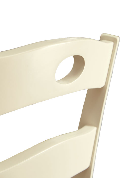 Woodanville Dining Chair, Ladder Back -Two-Tone White & Brown