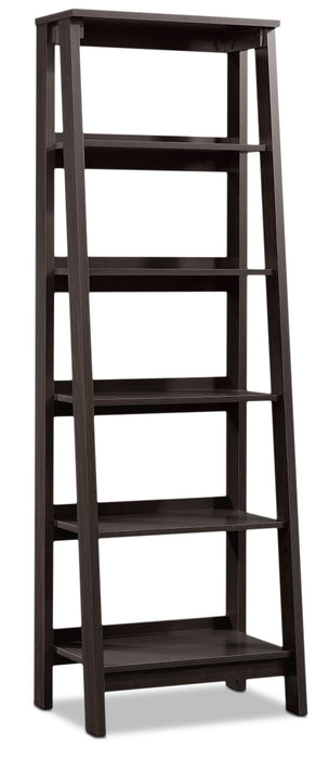 Stockbridge 23.54\" 5-Shelf Open Bookcase - Dark Brown