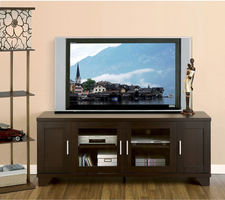 Dakota 60\" TV Stand with Storage and Cable Management for TVs up to 65\"- Espresso