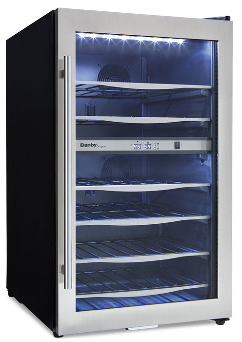 Danby 19.4\" 4 Cu. Ft. Dual-Zone Wine Cooler - Stainless - DWC040A3BSSDD