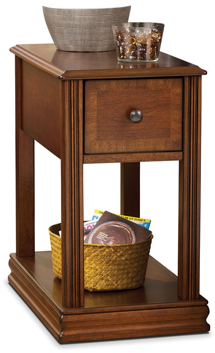 Sydney 13\" Accent Table with Drawer - Cherry