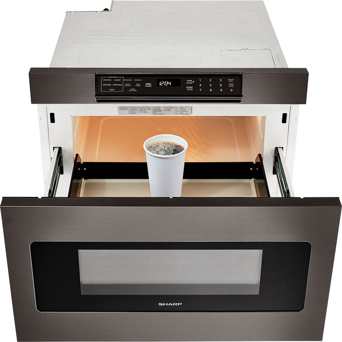 Sharp 24\" 1.2 Cu. Ft. 950-Watt Microwave Drawer® Oven – SMD2477AHC