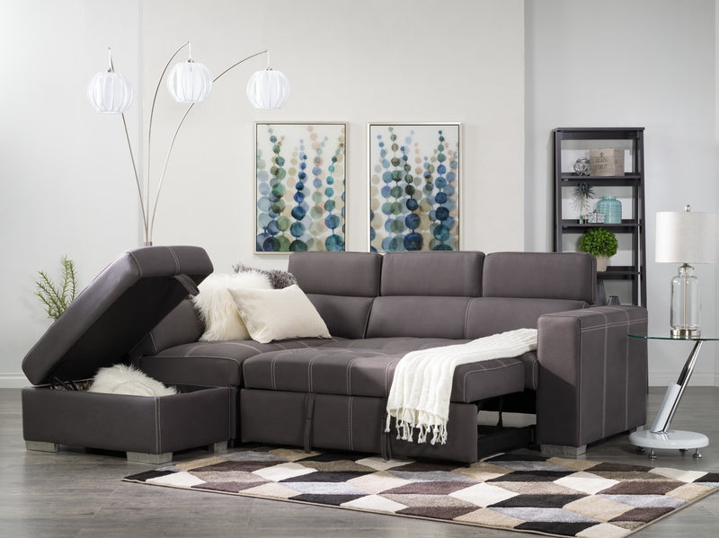 87\" Brushed Steel 3-Light Lantern Arc Floor Lamp