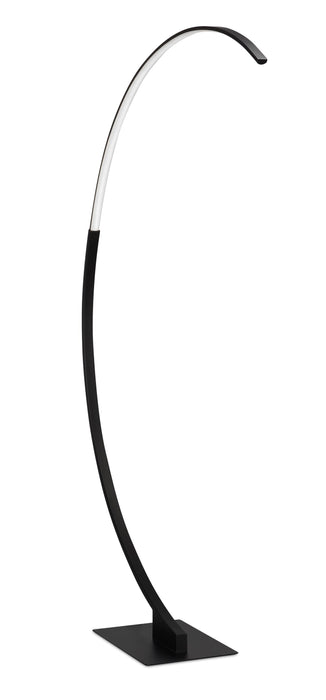 Zeus 72\" Matte Black LED Floor Lamp