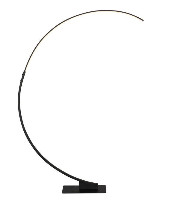 Zeus 72\" Matte Black LED Floor Lamp