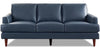 Hydeline Cassis Leather Sofa - Navy