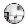 Umbra Hub Decorative Round 24\" x 24\" Wall Mirror - Black