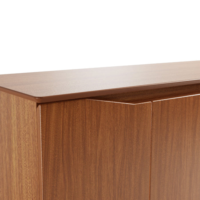 Manhattan Comfort Tudor 53.15” Sideboard with 4 Shelves - Maple Cream