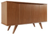 Manhattan Comfort Tudor 53.15” Sideboard with 4 Shelves - Maple Cream