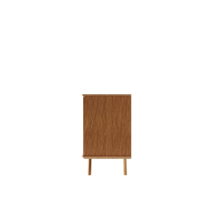 Manhattan Comfort Tudor 53.15” Sideboard with 4 Shelves - Maple Cream