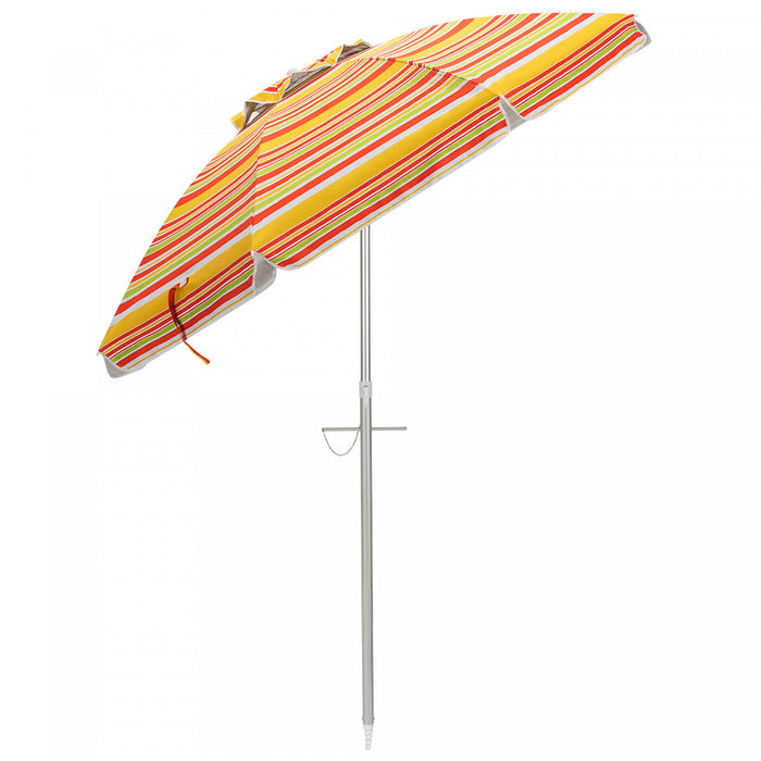Costway 6.5FT Patio Beach Umbrella Sun Shade Tilt Carry Bag
