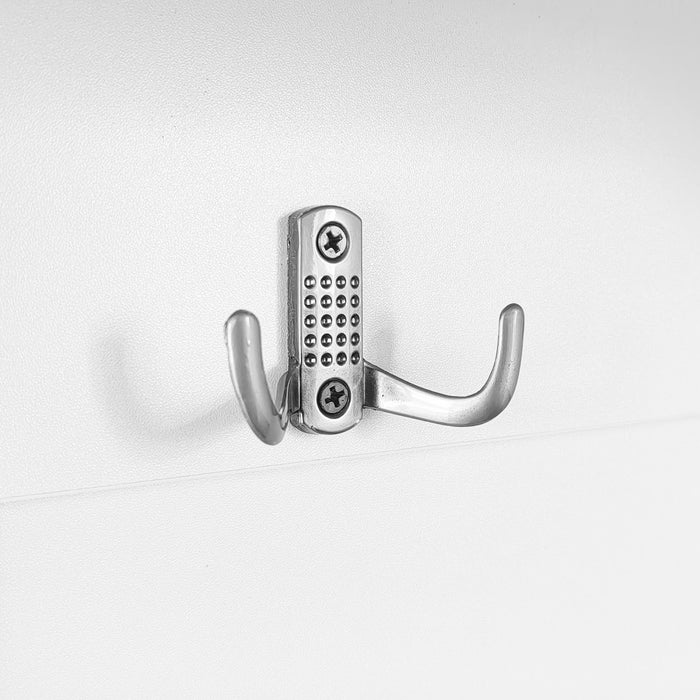 Ethan Hall Tree Coat Rack with Shoe Cabinet Hooks and Storage,White