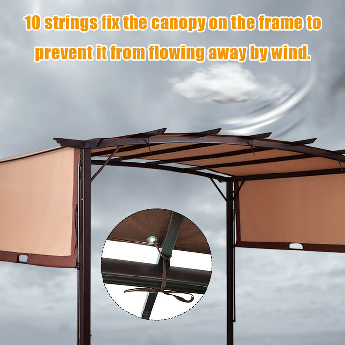 12' X 9' Pergola Kit Metal Frame Gazebo Canopy Cover Patio Shelter