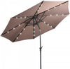 Costway 10ft Solar Lights Patio Umbrella Outdoor W/ 50 LBS Movable Umbrella Stand