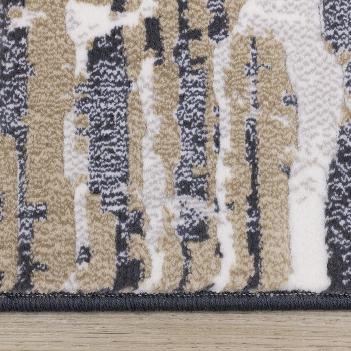 Isabelle Distressed Blue Area Rug - 5'3\" x 7'7\"