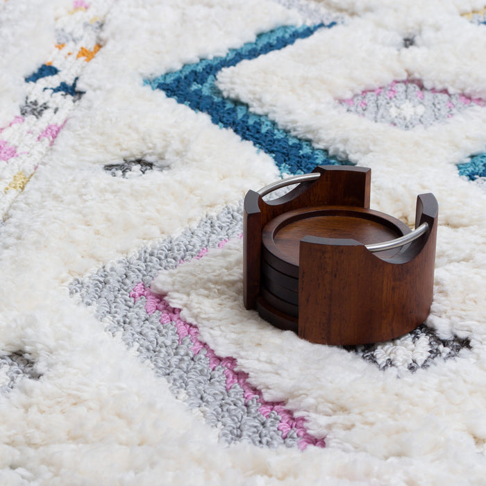 Lola Chevron Shag Area Rug - 2'7\" x 8'