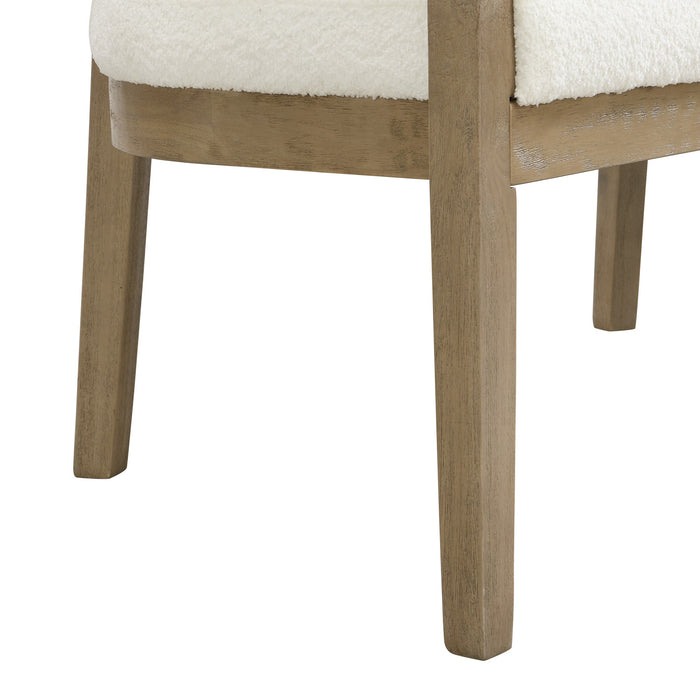 Rattan 47.5 Inch Rattan Upholstered Loveseat with Hand-Woven Backrest, Beige, Natural Ash