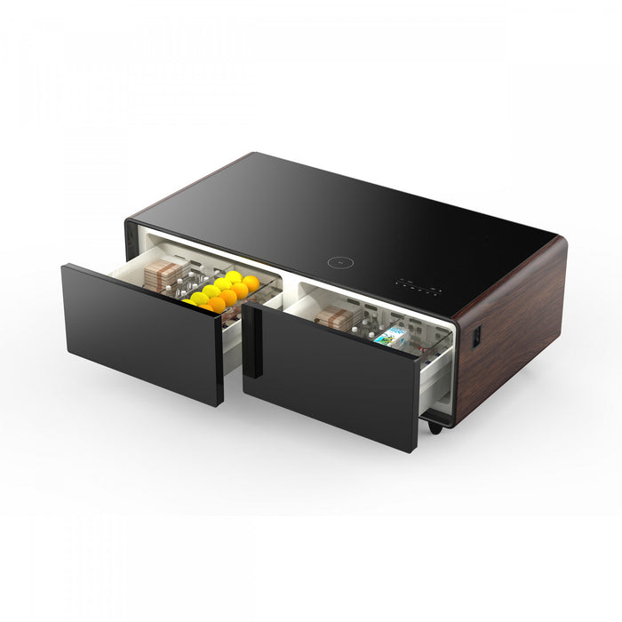 Forno Evoluto Tavolo 51\" Wood Trim Smart Coffee Table– Dual Zones, Wireless Charging-FCTFR7006-51WD Refrigerator
