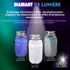 BrightDIAMOND 1HP Quietest Waste Disposer, LED Cabinet Light, Corded & Air Switch, MoonStone - WDD100TA2MS Food Disposer | BrightDIAMOND 1HP Broyeur ultra-silencieux, DEL sous armoire, cordon/interrupteur, Blanc- WDD100TA1BO