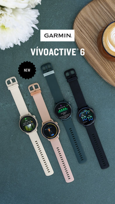 Garmin Vivoactive 6 Jasper Green Training Smartwatch - Performance Wearable, Garmin Coach, Strength HIIT, Mobility Exercises, Wheelchair Workouts