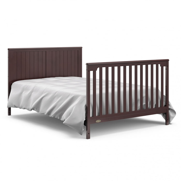 Graco Hadley 5-in-1 Convertible Crib and Changer with Drawer - Espresso