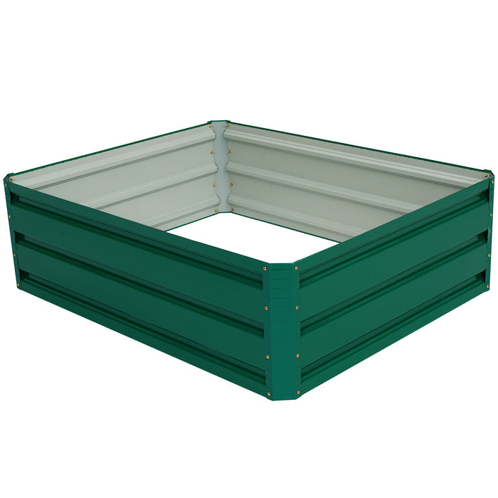 Costway 40\"x32\" Patio Raised Garden Bed Vegetable Flower Plant Dark Green New