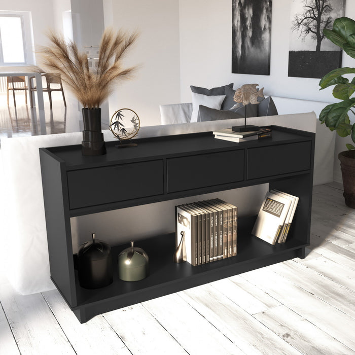 Prepac Simply Modern Buffet Console - Black