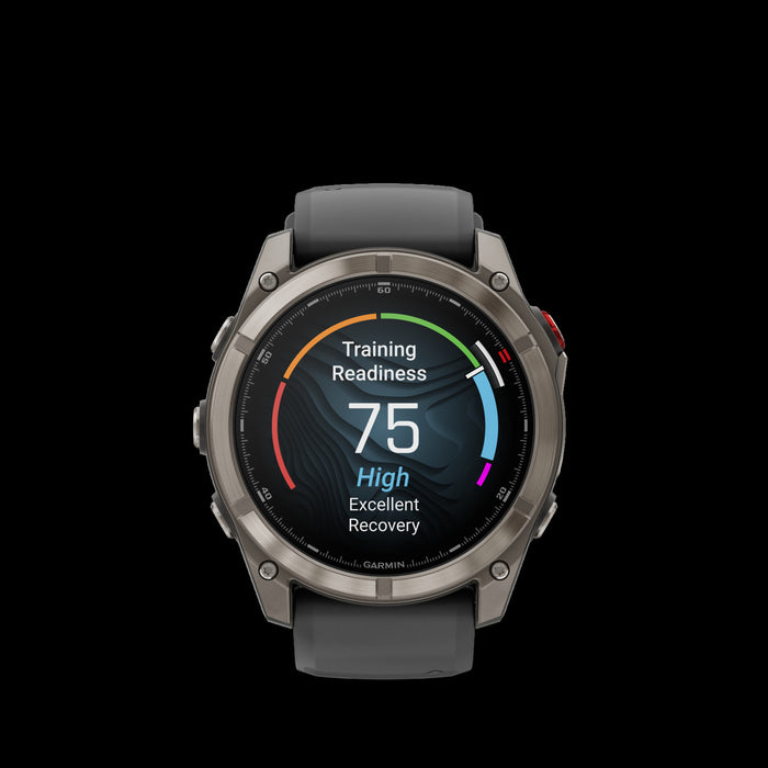 Garmin Fenix 8 Pro 51mm Graphite Premium Smartwatch - Performance Wearable, Sapphire Lens Durability, Weather Forecasts LTE, Location Check-Ins, Triathlon Profiles