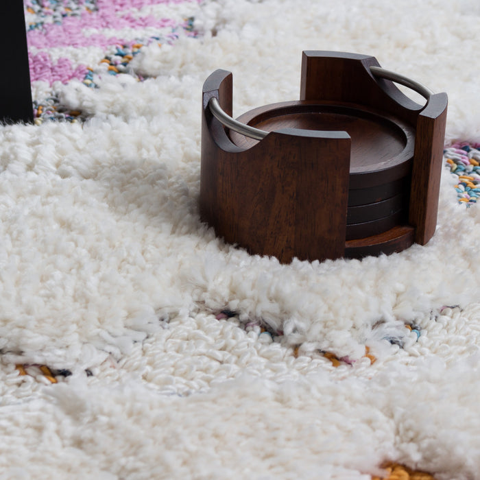 Lola Diamond Shag Area Rug - 2'7\" x 8'