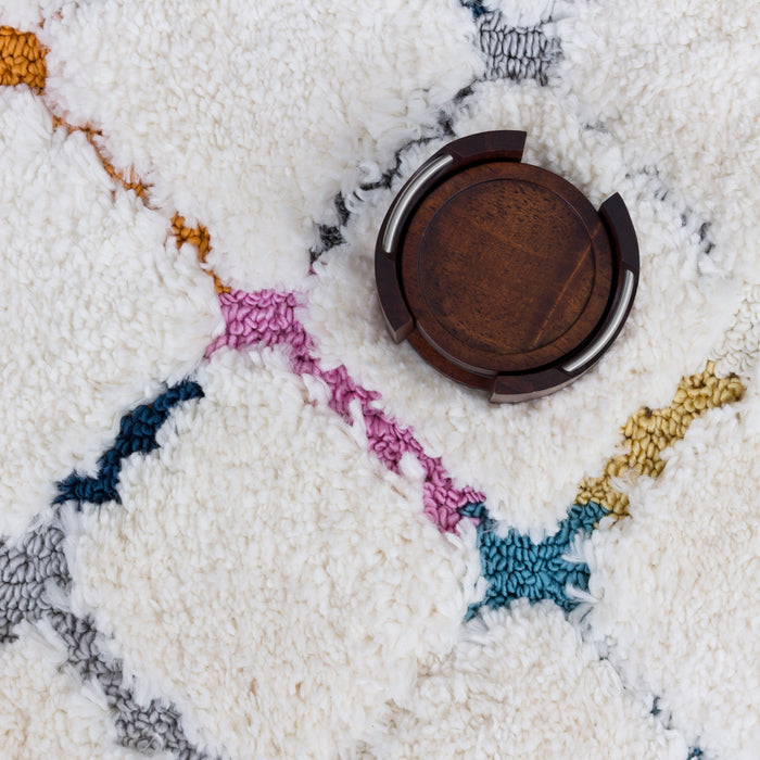 Lola Lattice Shag Area Rug - 2'7\" x 8'