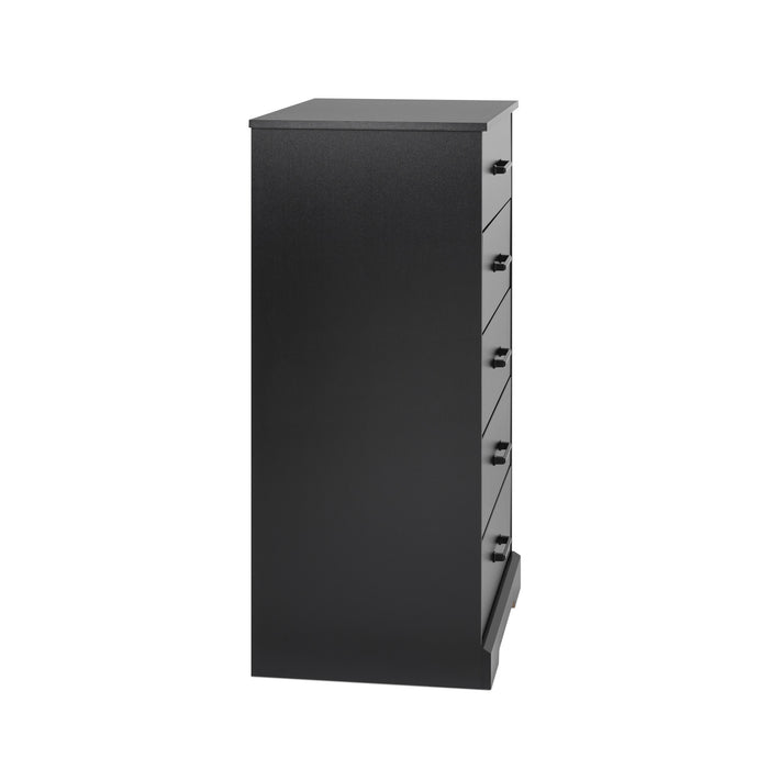 Prepac Rustic Ridge 27.5\" 5-Drawer Chest - Black
