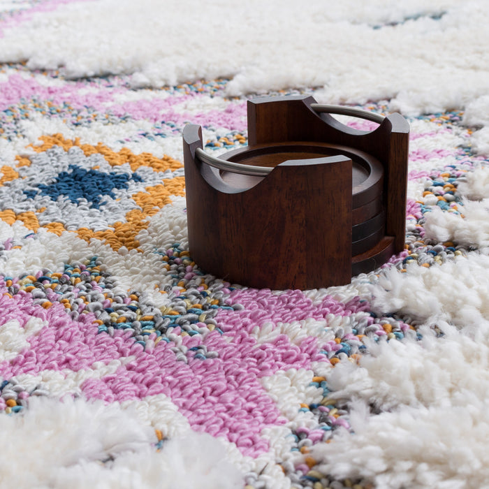 Lola Diamond Shag Area Rug - 2'7\" x 8'