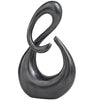 Metal 12\" Knot Sculpture - Black