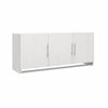 Ameriwood Home Camberly 3-Door Wall Cabinet with Hanging Rod - Ivory Oak