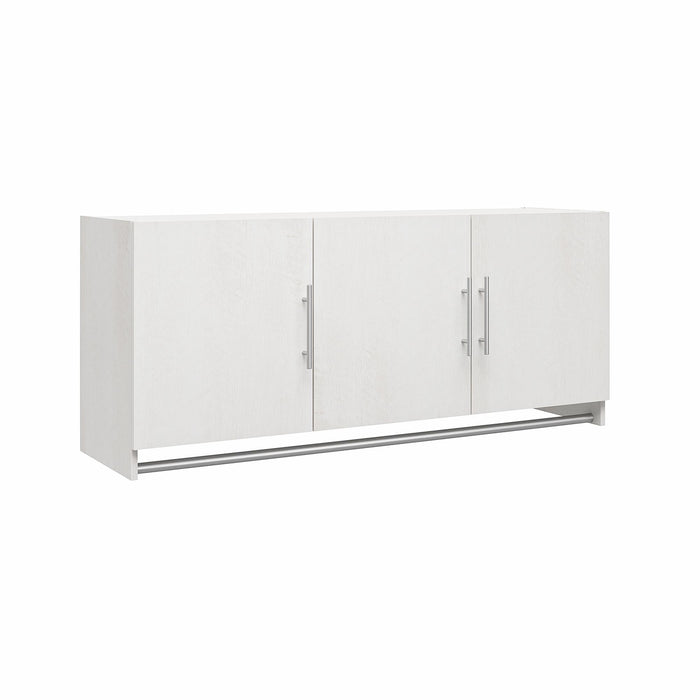 Ameriwood Home Camberly 3-Door Wall Cabinet with Hanging Rod - Ivory Oak