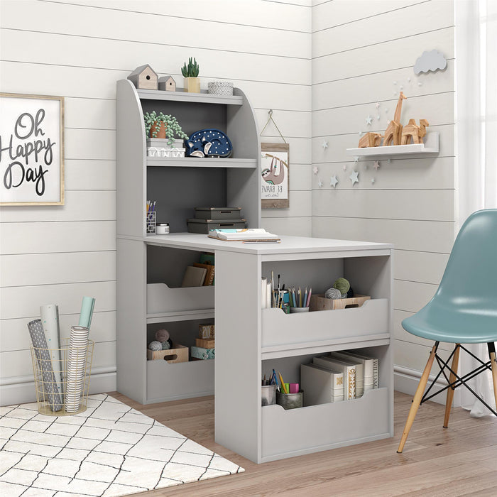 Ameriwood Home Tyler Kids Craft Desk - Dove Grey