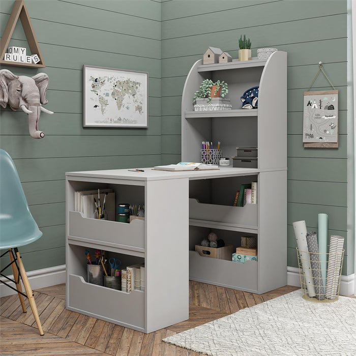 Ameriwood Home Tyler Kids Craft Desk - Dove Grey