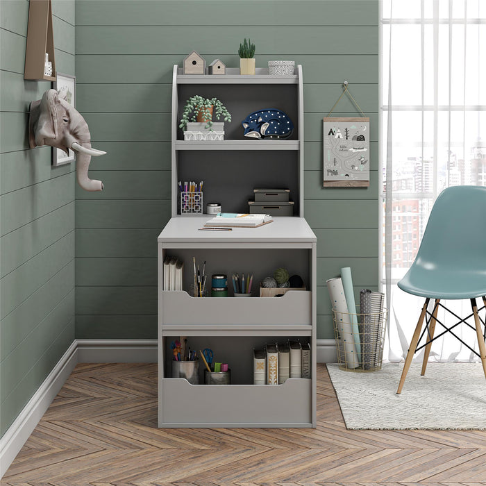 Ameriwood Home Tyler Kids Craft Desk - Dove Grey