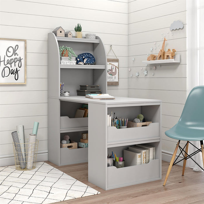 Ameriwood Home Tyler Kids Craft Desk - Dove Grey