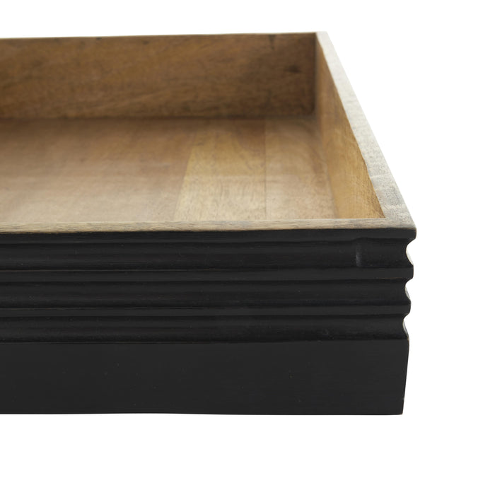 Wood 16\"/18\" Tray - Set of 2