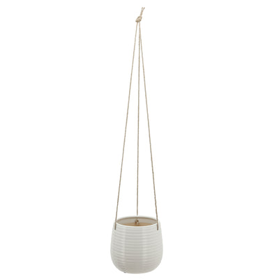 Ceramic 6" Hanging Planter - White|Cache-pot suspendu de 6 po en céramique - blanc