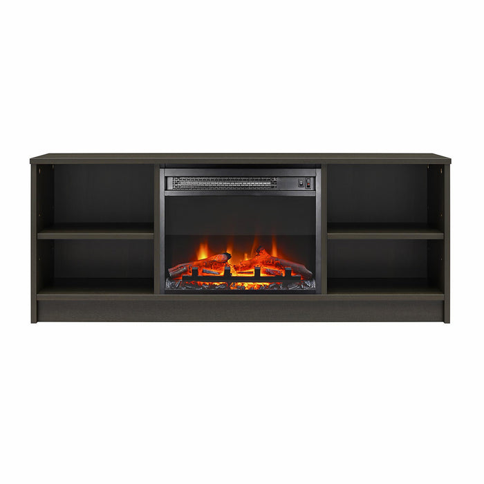 Ameriwood Home Mainstays Electric Fireplace TV Stand for TVs up to 55\" - Espresso