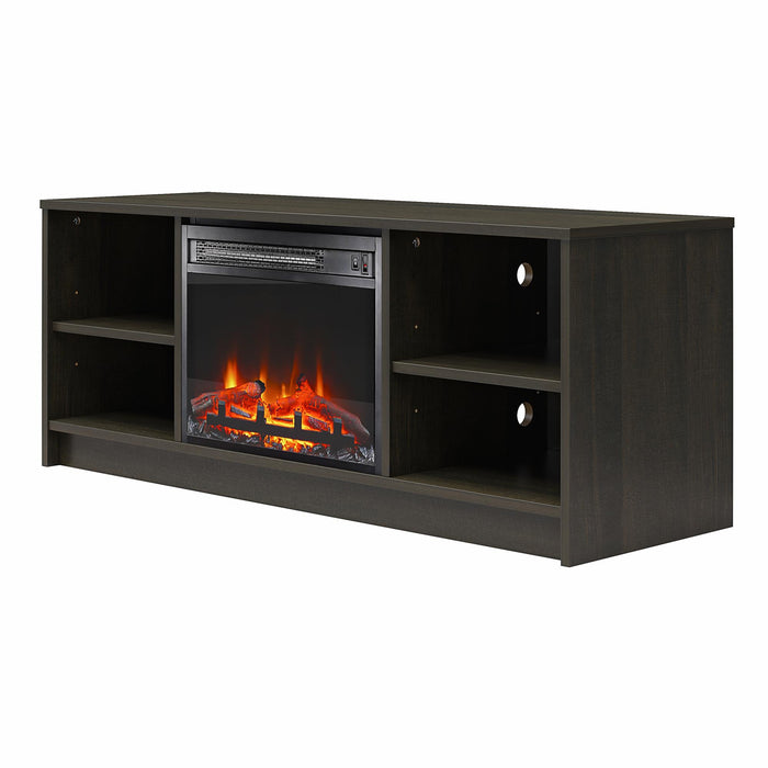 Ameriwood Home Mainstays Electric Fireplace TV Stand for TVs up to 55\" - Espresso