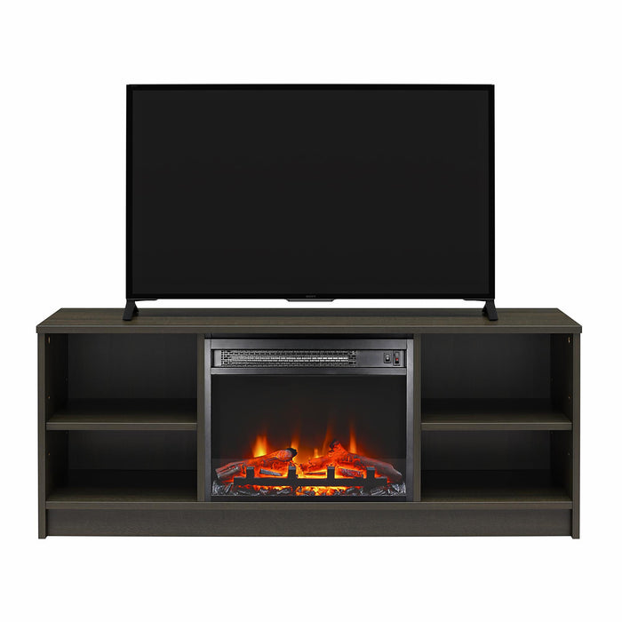 Ameriwood Home Mainstays Electric Fireplace TV Stand for TVs up to 55\" - Espresso