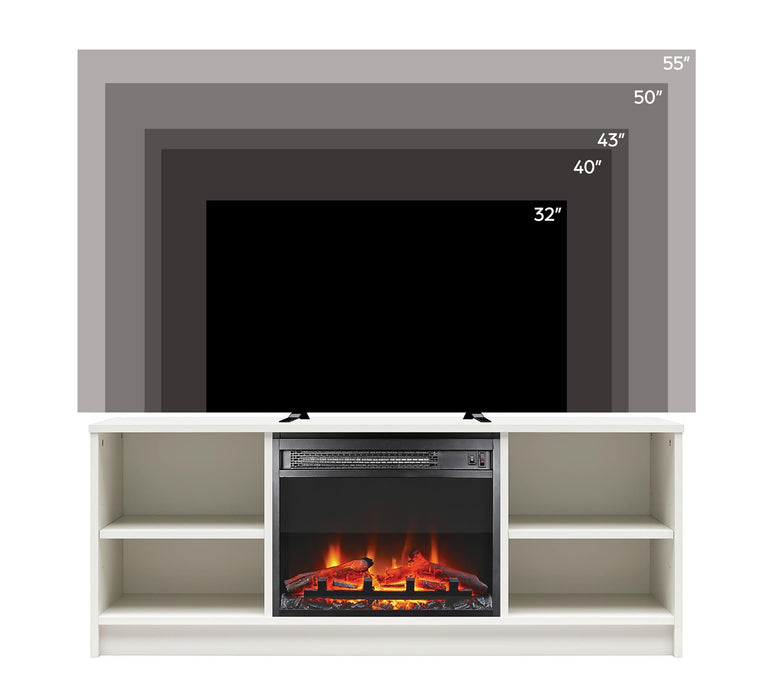 Ameriwood Home Mainstays Electric Fireplace TV Stand for TVs up to 55\" - Espresso